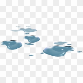 Water Puddle Drawing - Transparent Background Water Puddle, HD Png Download - pool water png