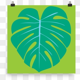 Heart, HD Png Download - monstera leaf png