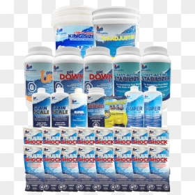 Up To A 50,000 Litre Pool Season Supply Chemical Kit - Medicine, HD Png Download - pool water png