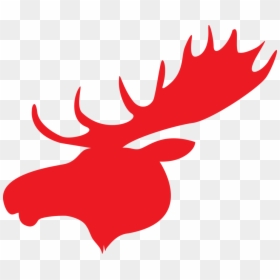 Realty Final Logo Head - Moose Red, HD Png Download - moose head png