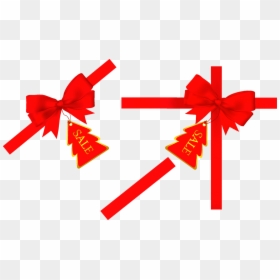 Christmas Ribbon Clip Art - Christmas Ribbon Graphic Ai, HD Png Download - christmas ribbons png