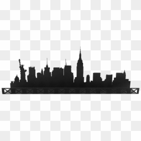 Manhattan Skyline Sticker Decal Illustration - Skyline New York Silhouette, HD Png Download - new sticker png