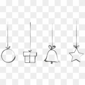 Decoraciones De Navidad, Bolas, Estrella, Regalo - Drawing, HD Png Download - decoraciones png