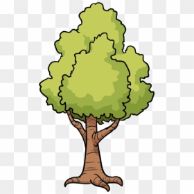 Cartoon Tree Drawing Clip Art - Cartoon Tree Drawing Png, Transparent Png - tree png cartoon