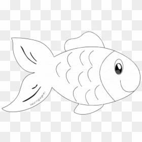 Fish Clipart Outline Transparent Png, Png Download - fish outline png