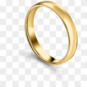 Simple Gold Ring Png, Transparent Png - silver wedding rings png