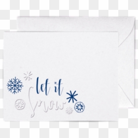 Let It Snow A2 Letterpress Cards"     Data Rimg="lazy"  - Envelope, HD Png Download - let it snow png