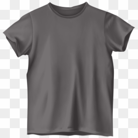 Grey T Shirt - T-shirt, HD Png Download - tshirt template png