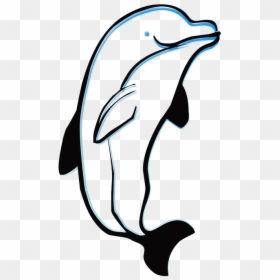 Dolphin, Outline, Animal, Sea, Ocean, Silhouette, Fish - Silhouette Ocean, HD Png Download - fish outline png