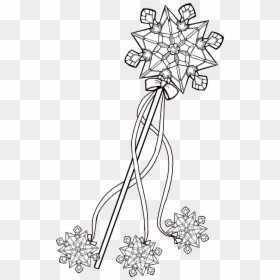 Fairy Wand Coloring Pages, HD Png Download - princess wand png