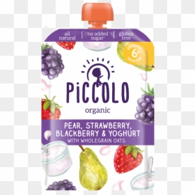 Piccolo Organic Smooth Blushing Berries Pear And Banana, HD Png Download - blackberries png