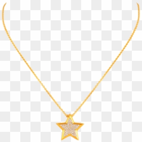 Star Gold Chain, HD Png Download - diamond chain png