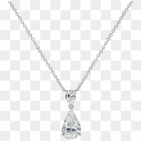 Wallace Pear Shape Diamond Pendant - Pear Shaped Diamond Necklace, HD Png Download - diamond chain png
