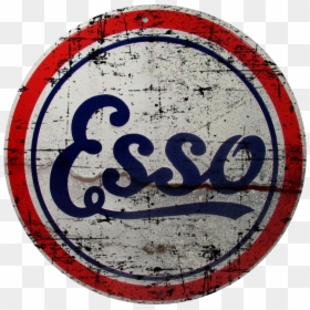 Vintage Esso Gasoline Sign Oil Gas Signs Pinterest - Esso Vintage Png, Transparent Png - vintage sign png