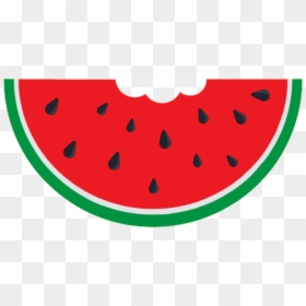 Watermelon Slice With Bite, HD Png Download - sandia png