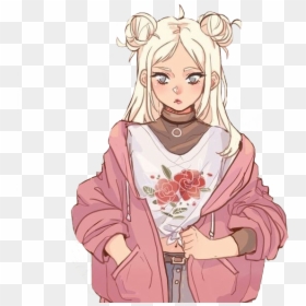 Cute Blonde Anime Girl , Png Download - Blonde Anime Girl Art, Transparent Png - blonde girl png