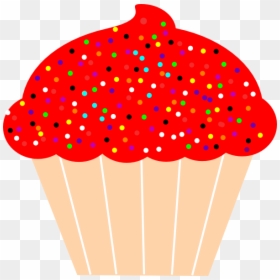 Cupcake Frosting & Icing Red Velvet Cake Birthday Cake - Transparent Background Cupcake Clipart, HD Png Download - cupcake vector png