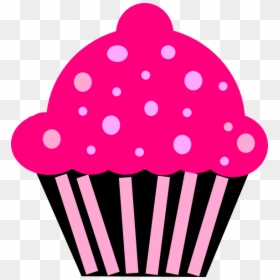 Pink Cup Cakes Clip Art, HD Png Download - cupcake vector png