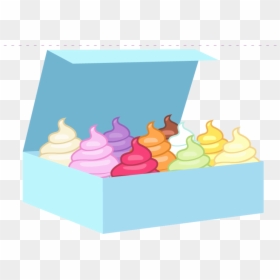 Mlp Cupcake Vector , Png Download - Box Of Cupcakes Clipart, Transparent Png - cupcake vector png