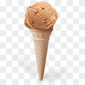 Cone Orange Cho Chip 1340 X1340 - Orange Choc Chip Ice Cream In A Cone, HD Png Download - chocolate chips png
