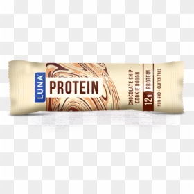 Chocolate Chip Cookie Dough Packaging - Luna Cookie Dough Protein Bar, HD Png Download - chocolate chips png