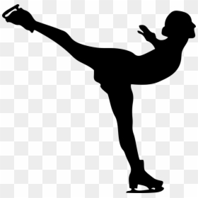 Mujeres, Hielo, Silueta, Patinaje, El Deporte, Mujer - Ice Skater Clip Art, HD Png Download - hielo png