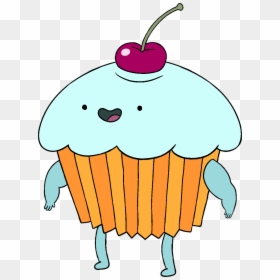 Adventure Time Cupcake With Cherry On Top Clip Arts - Adventure Time Characters Food, HD Png Download - cupcake vector png