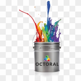 Paint Bucket Spill Png - Splash Paint From Gallon Bucket, Transparent Png - paint spill png
