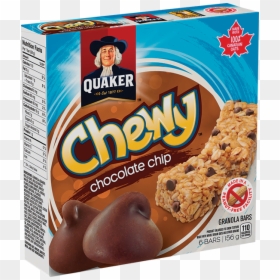 Quaker Chewy® Chocolate Chip Granola Bars - Barre Tendre Pepite Chocolat, HD Png Download - chocolate chips png