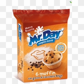 Muffin With Chocolate Chips - Mr. Day, HD Png Download - chocolate chips png