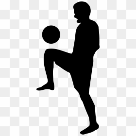 Freestyle Soccer Silhouette Clip Arts - Soccer Silhouette Gif, HD Png Download - soccer ball png image