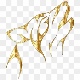 Transparent Wolf Clipart - Golden Wolf Logo Png, Png Download - wolf tattoo png