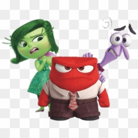 Fear, Anger And Disgust - Inside Out Characters Transparent, HD Png Download - inside out disgust png