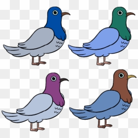 Feet Clipart Pigeon - Space Chickens Bravest Warriors, HD Png Download - dove.png