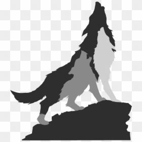 Transparent Wolf Pack Clipart - Transparent Background Wolf Silhouette Png, Png Download - wolf tattoo png