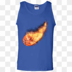 T-shirt , Png Download - T-shirt, Transparent Png - flaming basketball png