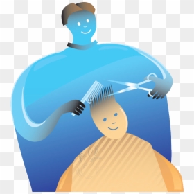 Comb Barber Hairdresser Illustration - Barber, HD Png Download - hairdresser png