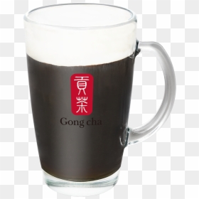 Transparent Black Coffee Png - Gong Cha, Png Download - milk glass png
