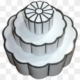 Art Deco Wedding Cake Milk Glass Light Globe Black - Cupcake, HD Png Download - milk glass png