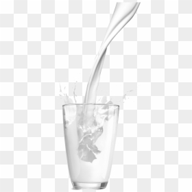 Milk Pour Png - Transparent Background Transparent Milk Pouring Png, Png Download - milk glass png