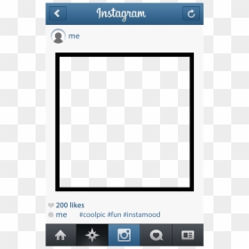 Booth Template Instagram Frame, HD Png Download - instagram vector png