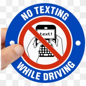 No Texting While Driving It"s The Law , Png Download - Texting While Driving, Transparent Png - texting png