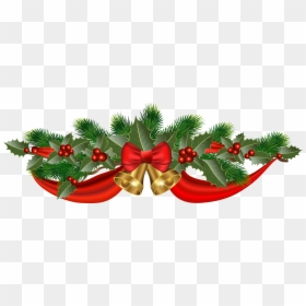 Christmas Ribbon Jingle Bell Clip Art - Bell And Ribbon Christmas Png, Transparent Png - jingle bell png