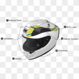 Motorcycle Helmet Parts, HD Png Download - motorcycle helmet png