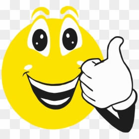 Smiley Face Thumbs Up Png Black And White - Thumbs Up Clip Art Smiley, Transparent Png - thumbs up clipart png