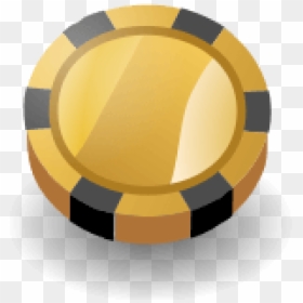 Gold Poker Chip Png, Transparent Png - casino chips png