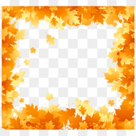 Autumn Frames And Borders, HD Png Download - fall leaves falling png