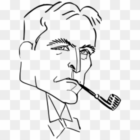 Man With Pipe - Illustration, HD Png Download - smoking pipe png