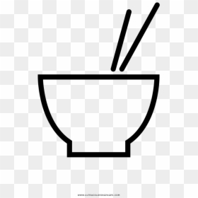 Rice Bowl Coloring Page Clipart , Png Download, Transparent Png - bowl of rice png