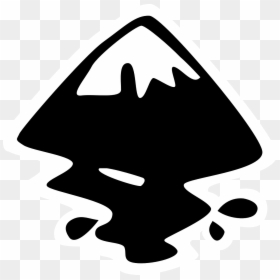 Inkscape Logo Svg, HD Png Download - mountain peak png